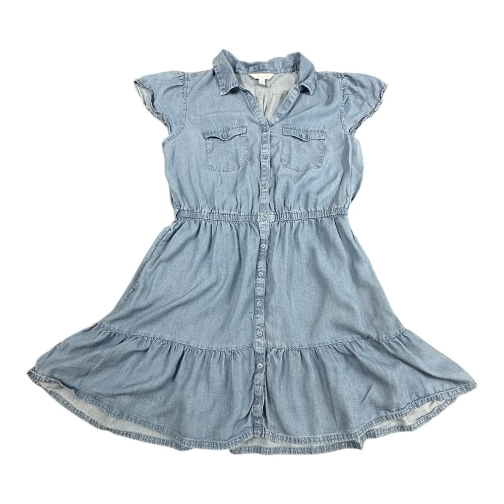 Lauren Conrad Chambray Mini Shirt Dress in size Women’s Medium
